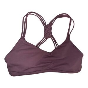 Lululemon Pink  Strappy Knot Back Bra Top 8